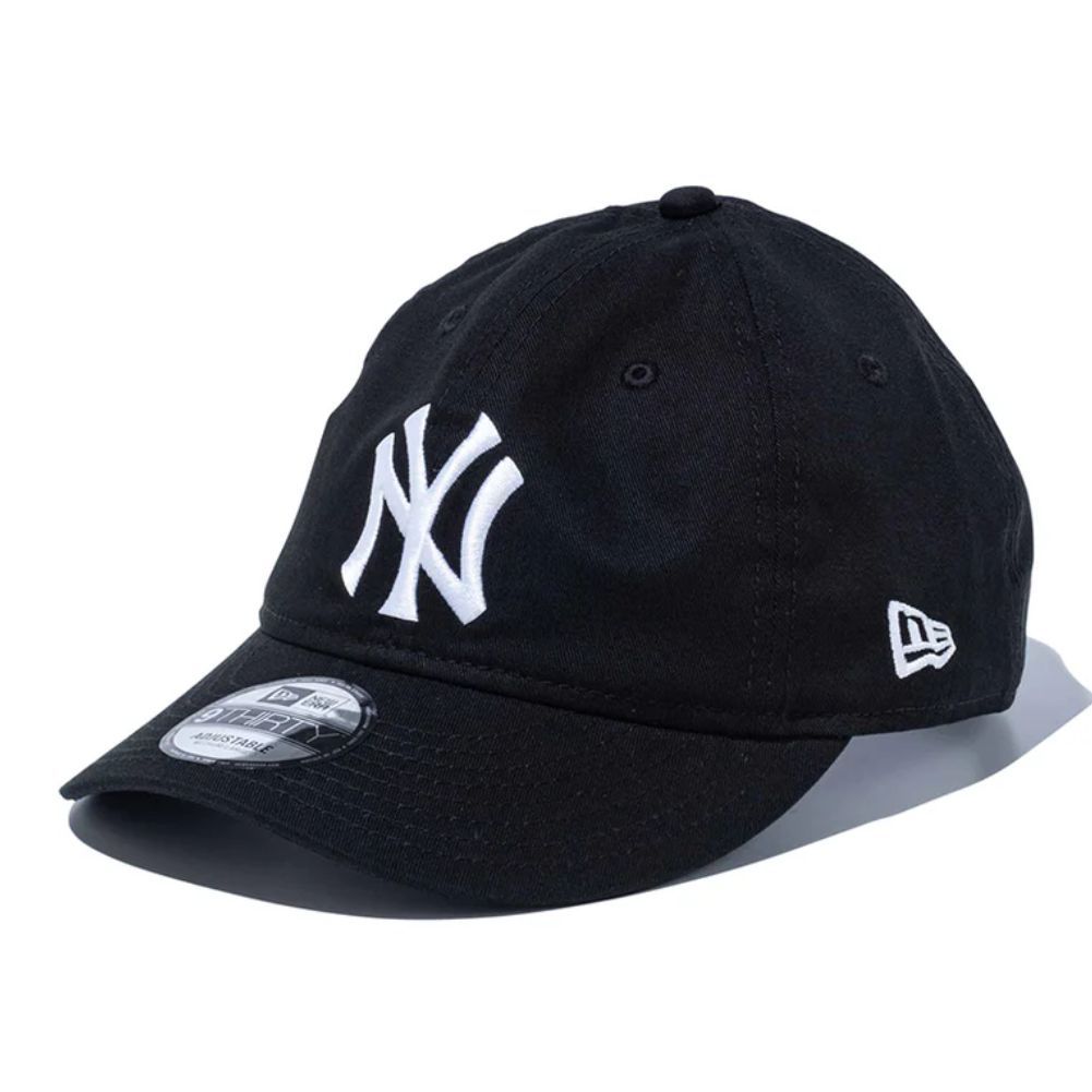 ニューエラ 9THIRTY ニューヨーク・ヤンキース ノンウォッシュコットン ブラック ホワイト 1個 New Era 930 NONWAS NEYYAN BLK WHI 25J 1pc