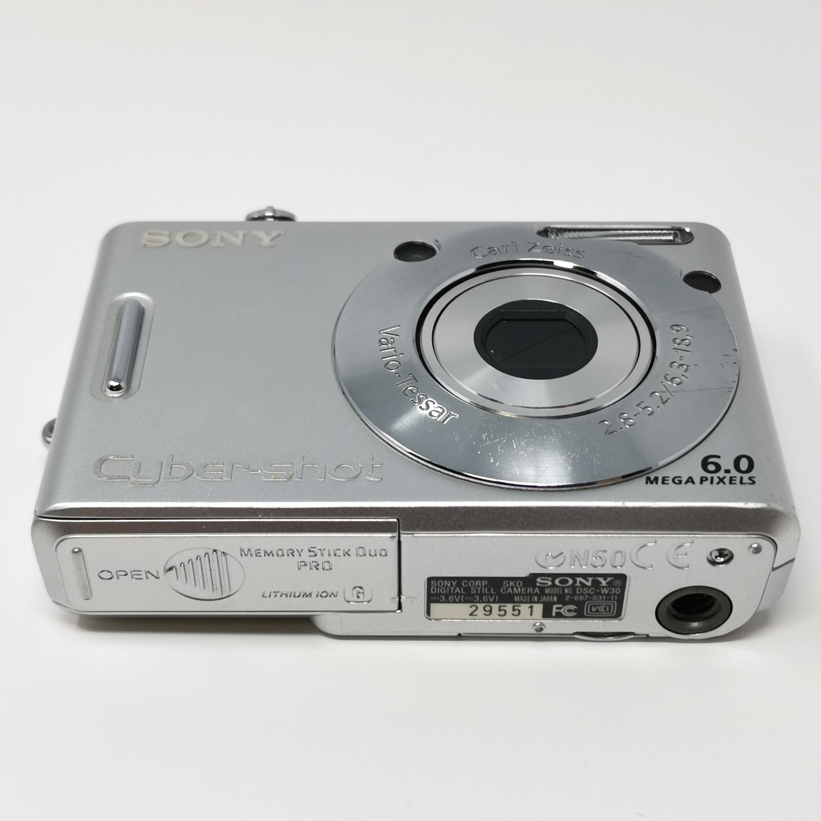 SONY デジタルスチルカメラ Cyber-shot DSC-W30 シルバー コンデジ 