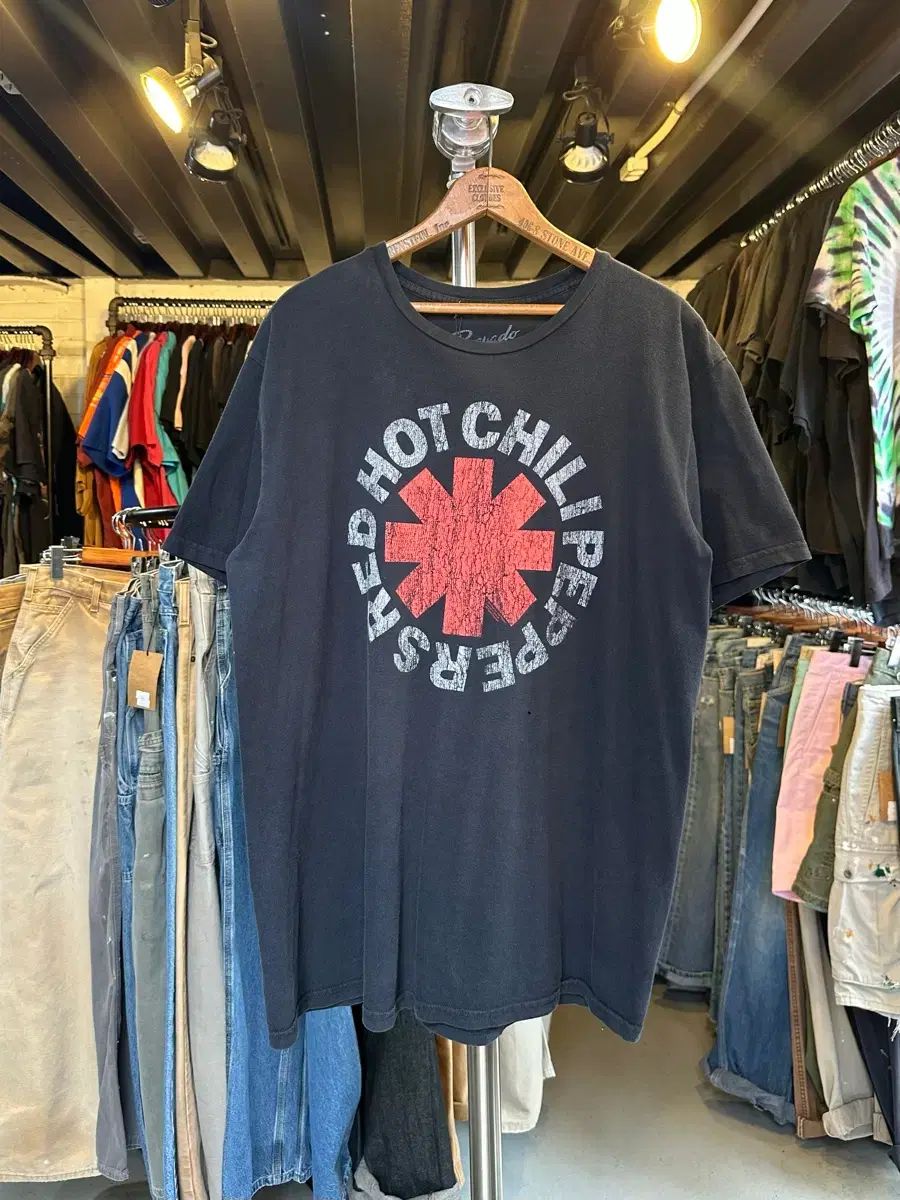 100 00s レッド ホット チリ ペッパーズ 2003 ロックバンド プリンティング Tシャツ