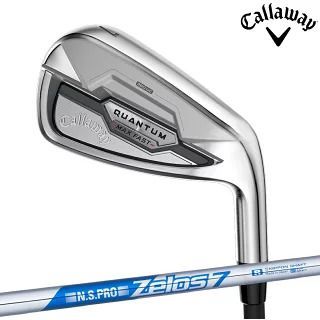 【硬さ:S】 キャロウェイゴルフ メンズ クアンタム QUANTUM MAX FAST アイアン 単品(GW、SW) NS PRO ZELOS 7 スチールシャフト