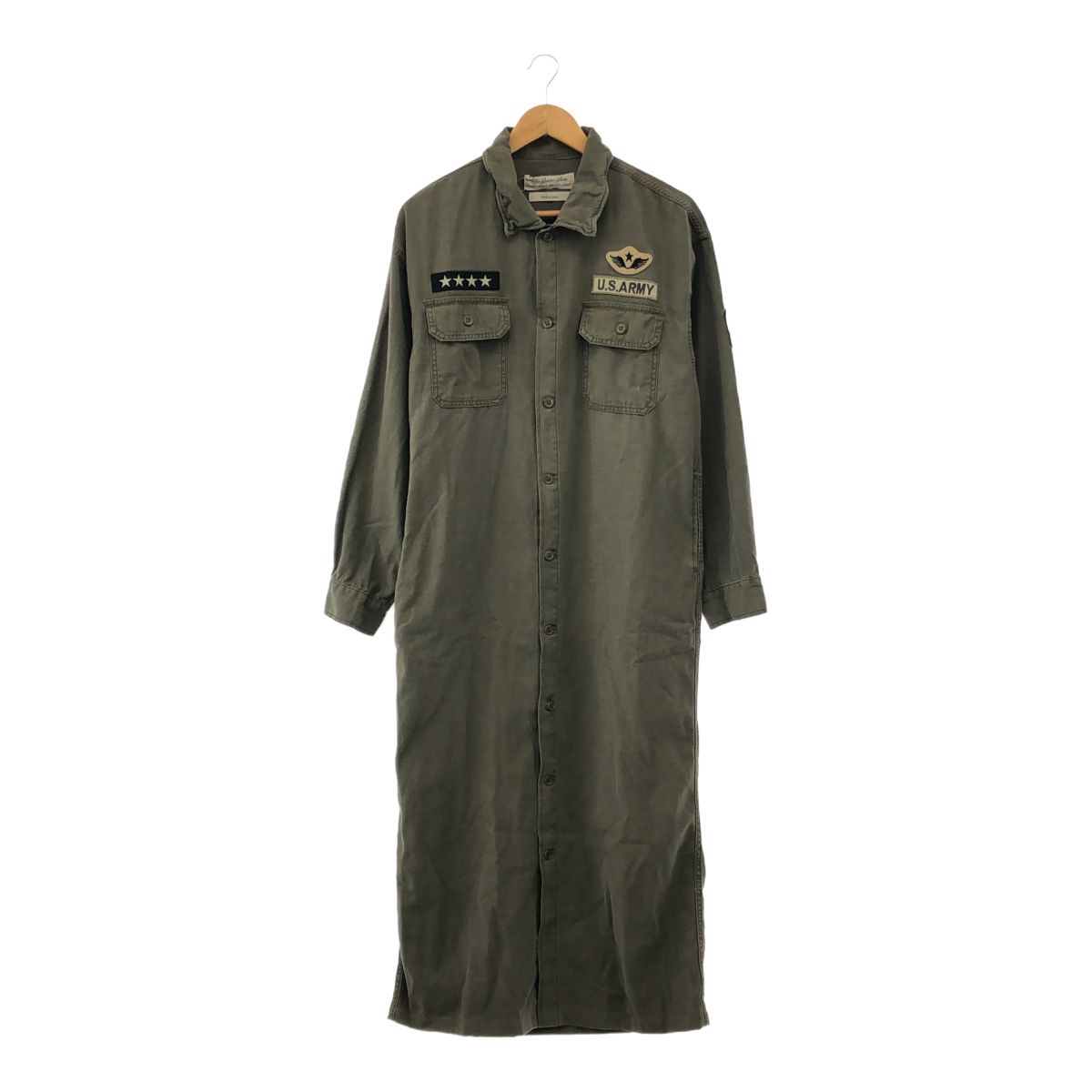 L'Appartement × REMI RELIEF アパルトモン × レミレリーフ MILITARY SHIRTS DRES ミリタリー シャツドレス カーキ アパレル レディース 服
