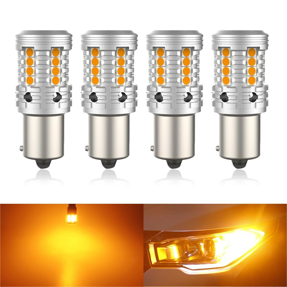 Catland S25 LED ウインカー アンバー シングル ハイフラ防止 抵抗内蔵 1156 BAU15S PY21W ピン角違い 150度 オレンジ 電球 DC 12V 車用 ウインカーバルブ リア フロント ウィンカー キャンセラー内蔵 高輝 ...