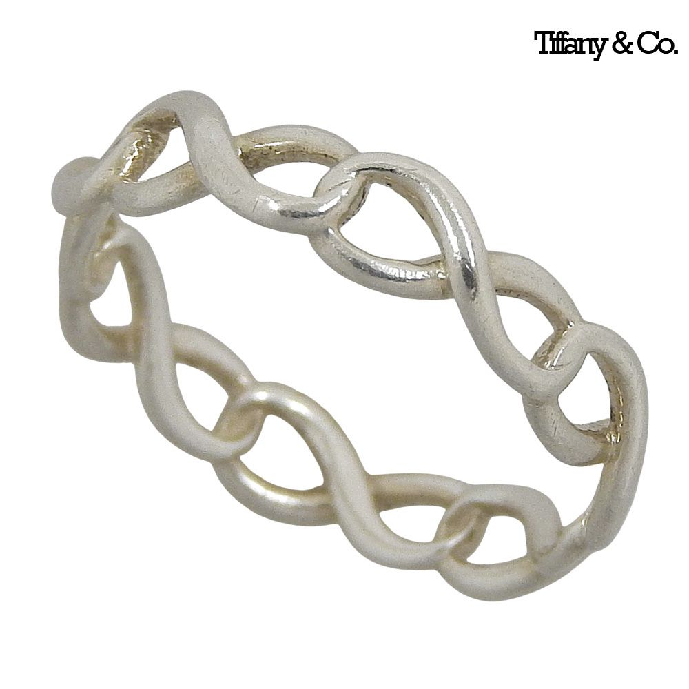 超美品 ティファニー TIFFANY&Co. インフィニティ ナロー リング 指輪