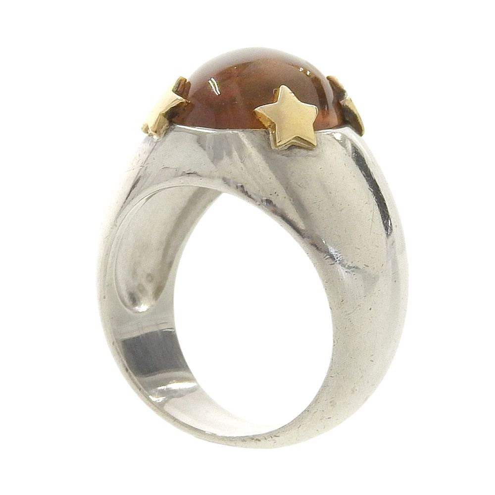 超美品 スタージュエリー STAR JEWELRY 石付き 星モチーフ リング 8号