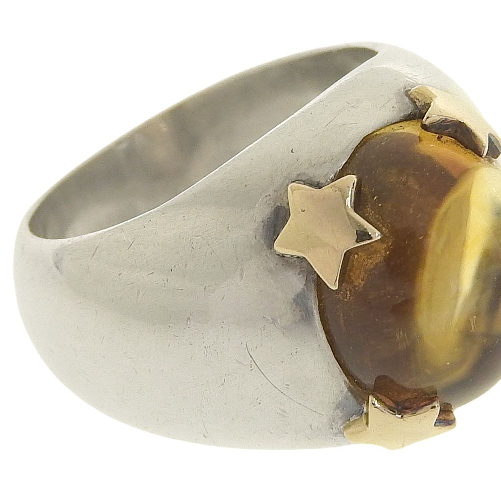 超美品 スタージュエリー STAR JEWELRY 石付き 星モチーフ リング 8号