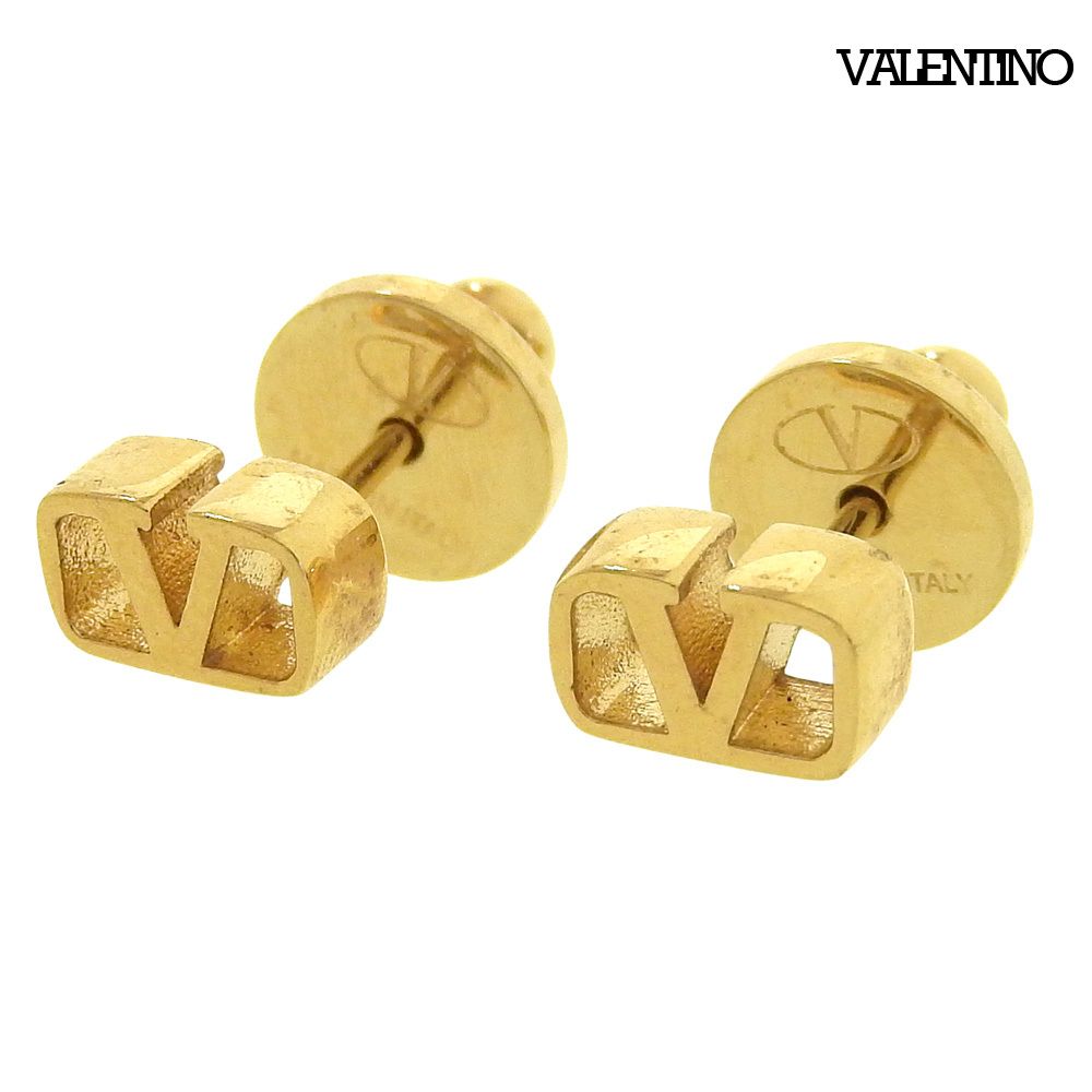 超美品 ヴァレンティノ VALENTINO 5W2JOG76 MET CS4 Vロゴ シグネチャー メタル ピアス ゴールド レディース 18,469円