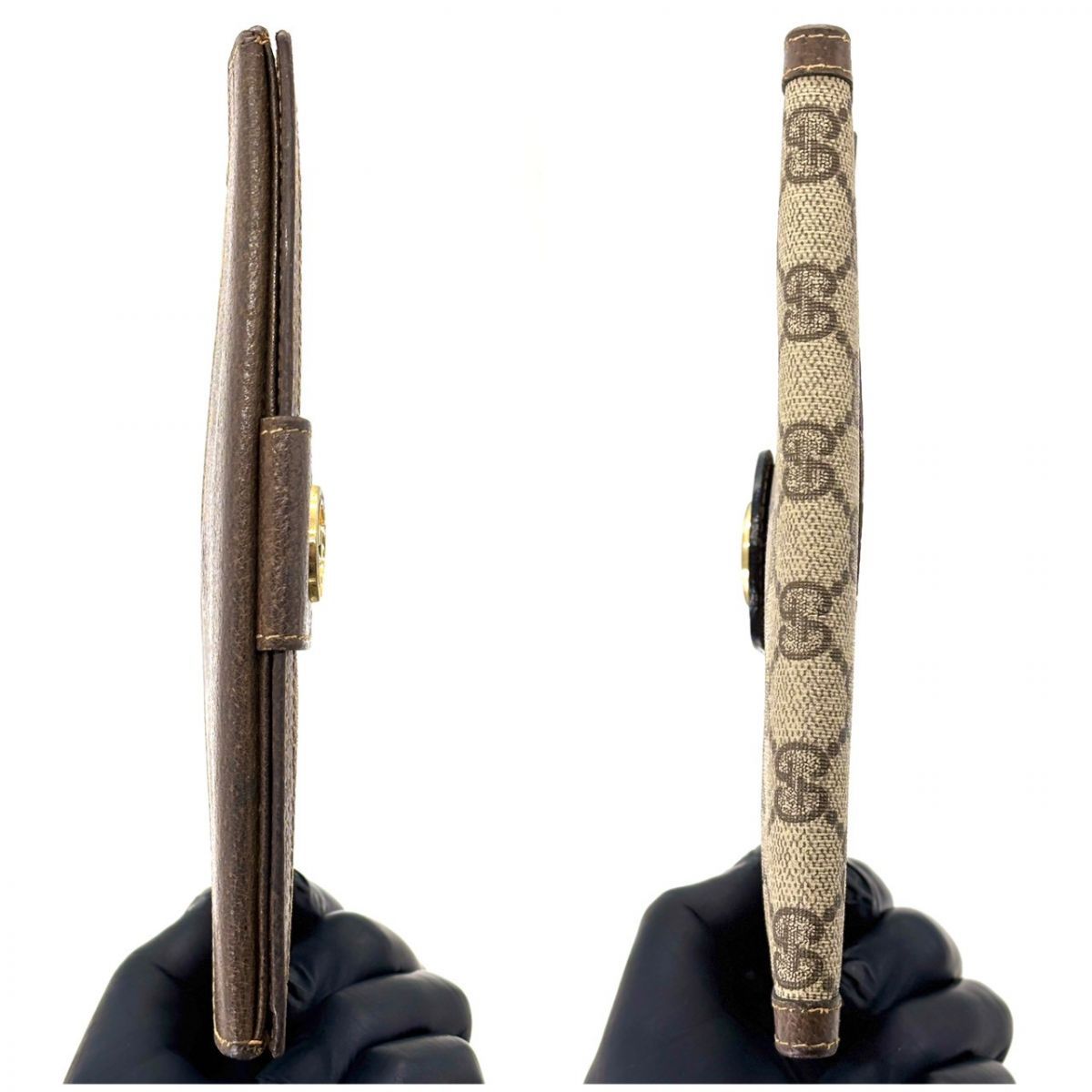 渋みで魅せる余白】 GUCCI 長財布 GGスプリーム インターロッキング W 