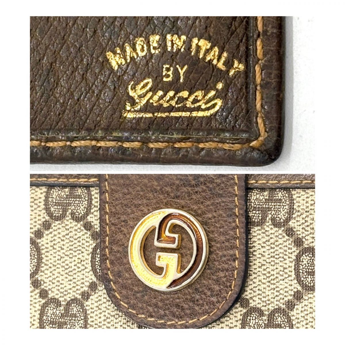 GUCCI グッチ 長財布 オールドグッチ GGスプリーム 長財布 ブラウン