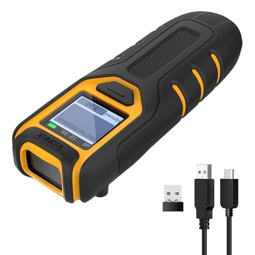 Inateck ハンディ型バーコードスキャナー Bluetooth対応、1D・2D QRコード読み取り、2.4GHz無線、画面付きポータブルスキャナー、アプリ・SDK対応、BCST-47★m 35f9f362