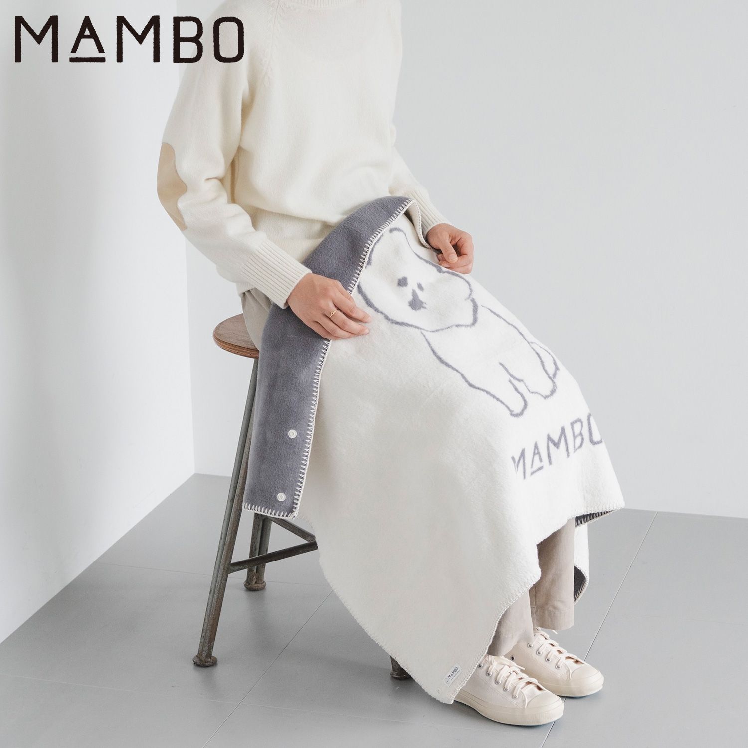 MAMBO マンボ ブランケット ひざ掛け メンズ レディース 軽量 吸湿 保湿 防寒 3WAY Blanket 42110831-28-00
