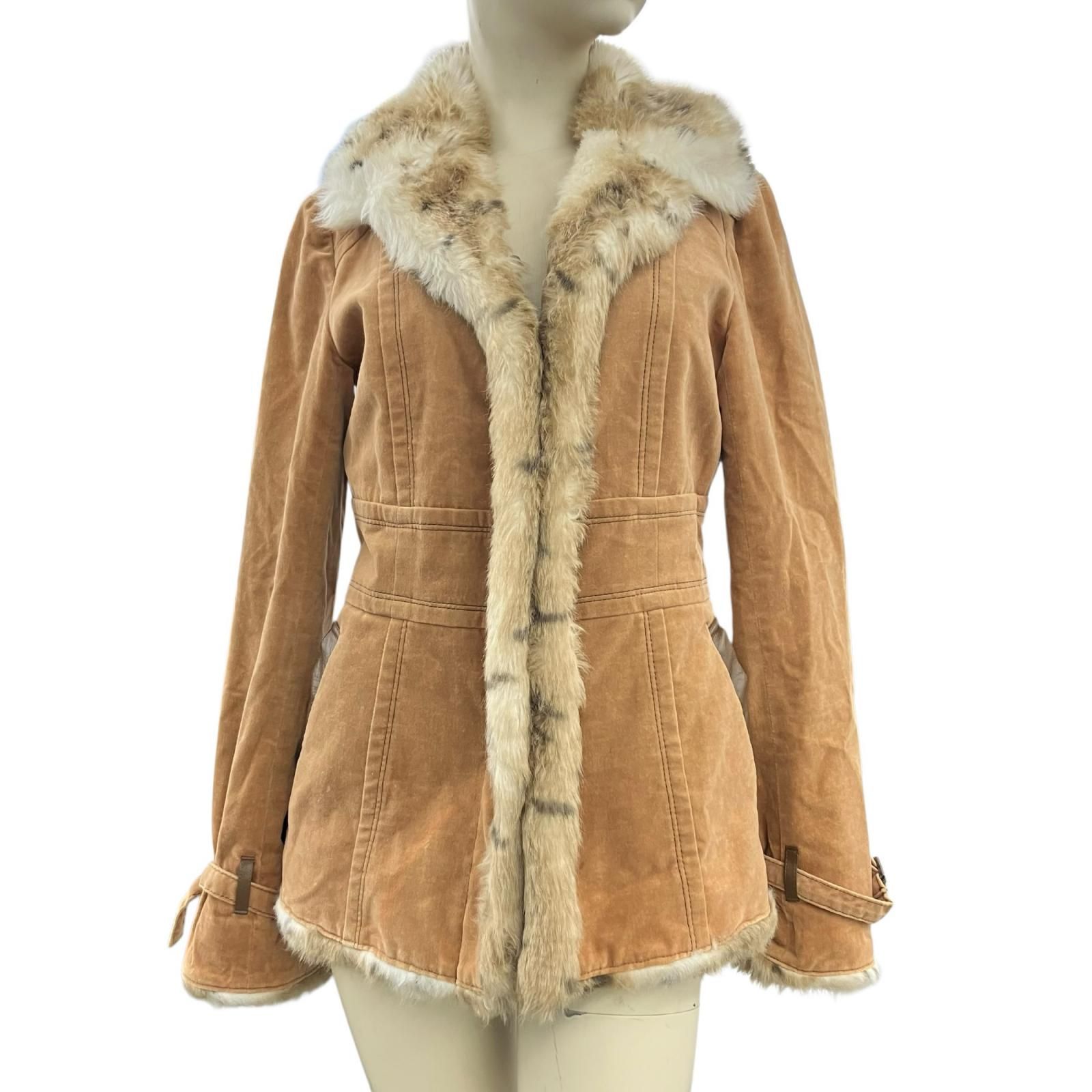バーバリーロンドン　ファーコート38 Mサイズ 186005 BURBERRY バーバリー ファーコート ブルーレーベル サイズ38