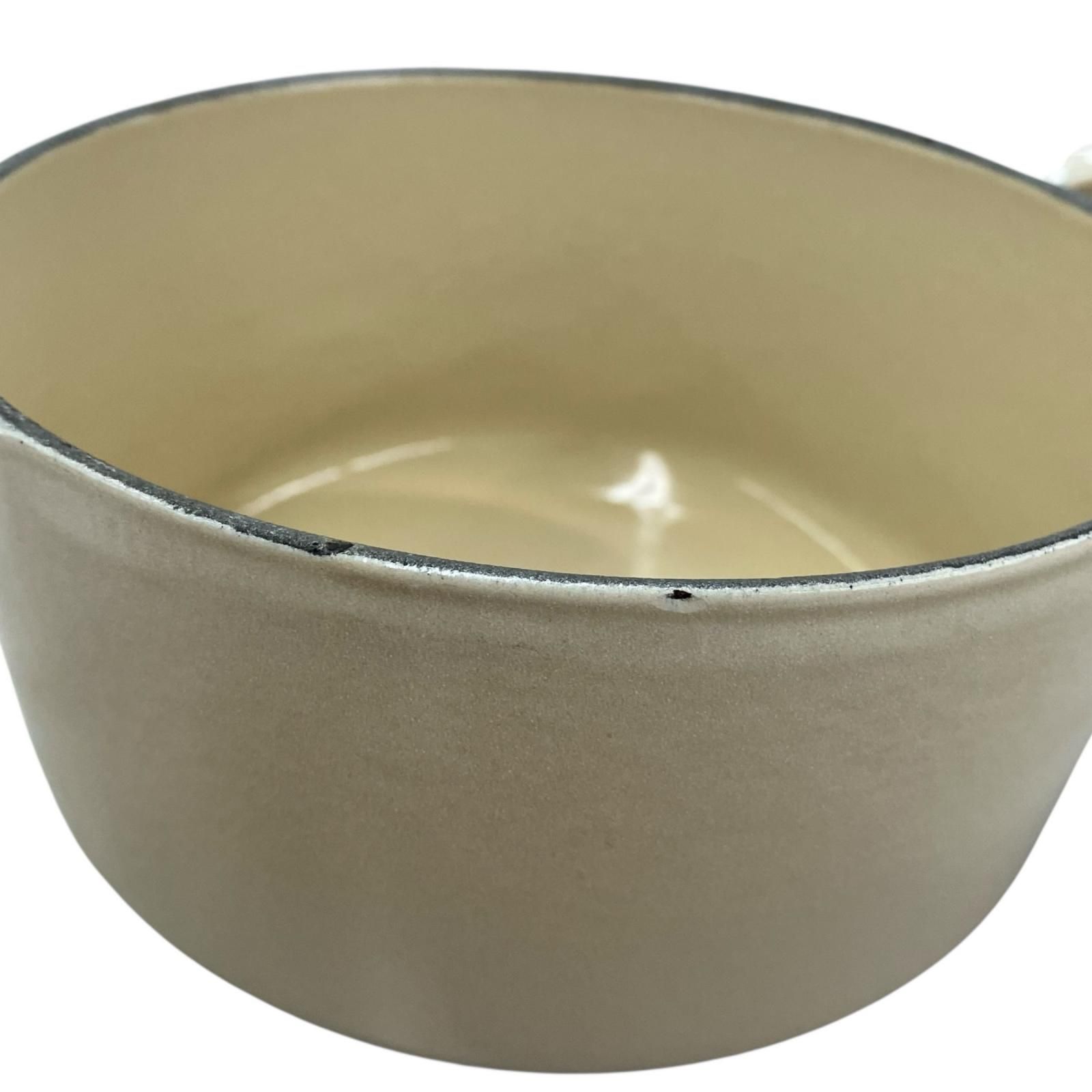 186005 現状品 LE CREUSET ル・クルーゼ 鍋 ココット・ロンド ベージュ