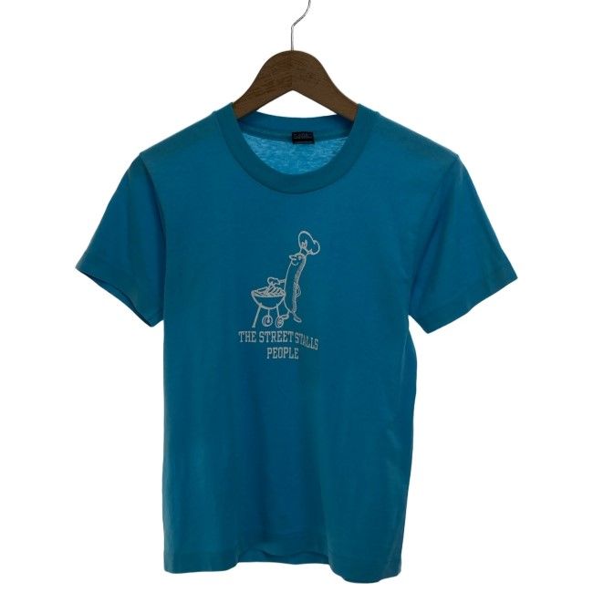 【中古】　FRUIT OF THE LOOM　Tシャツ　80s vintage　80年代　半袖　カットソー　トップス　クルーネック　プリント　USA製　古着　/1953