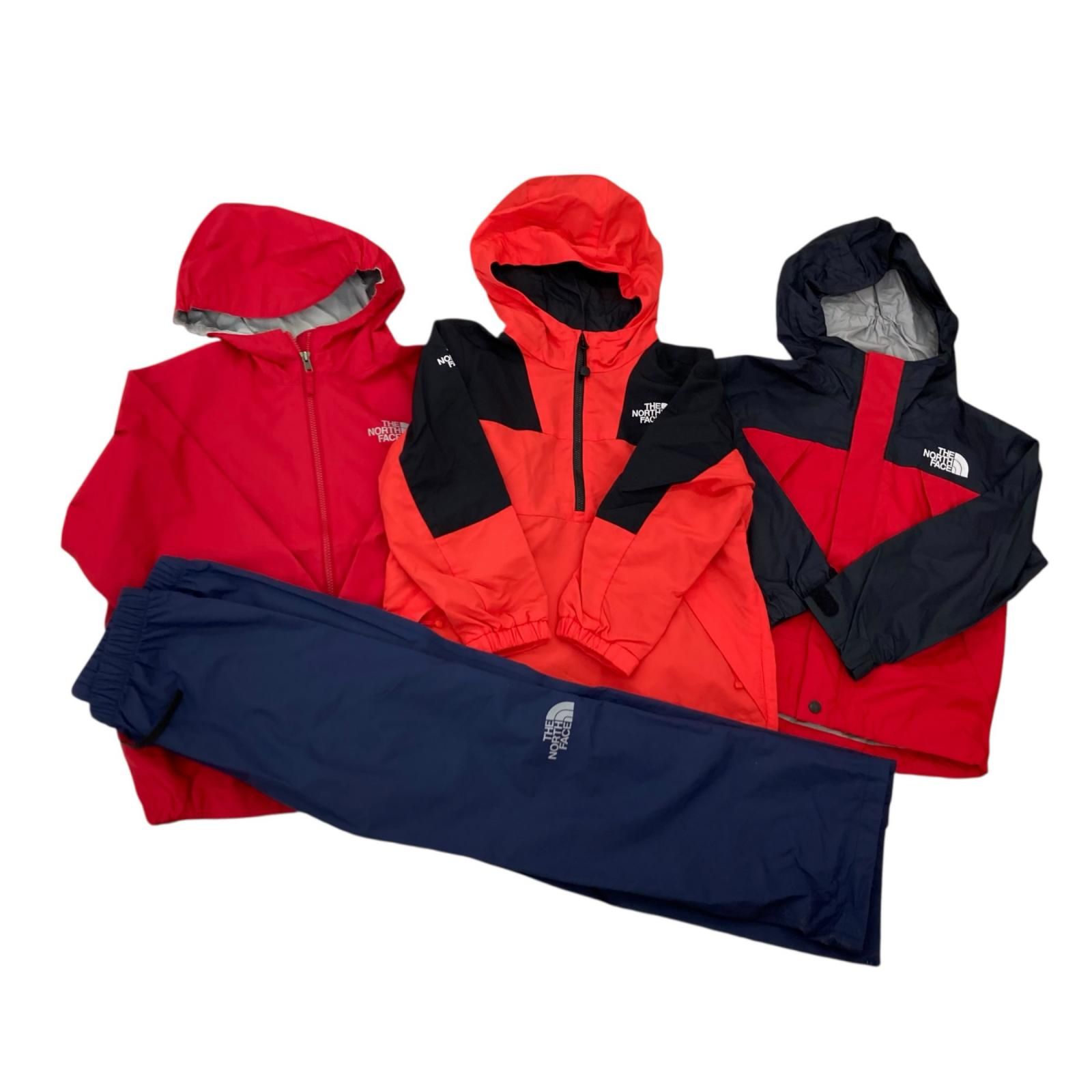 186005 現状品 THE NORTH FACE ザ・ノースフェイス フード付きジャケット ナイロンパンツ サイズ110㎝～130㎝ キッズ 4点まとめ売り 8,701円