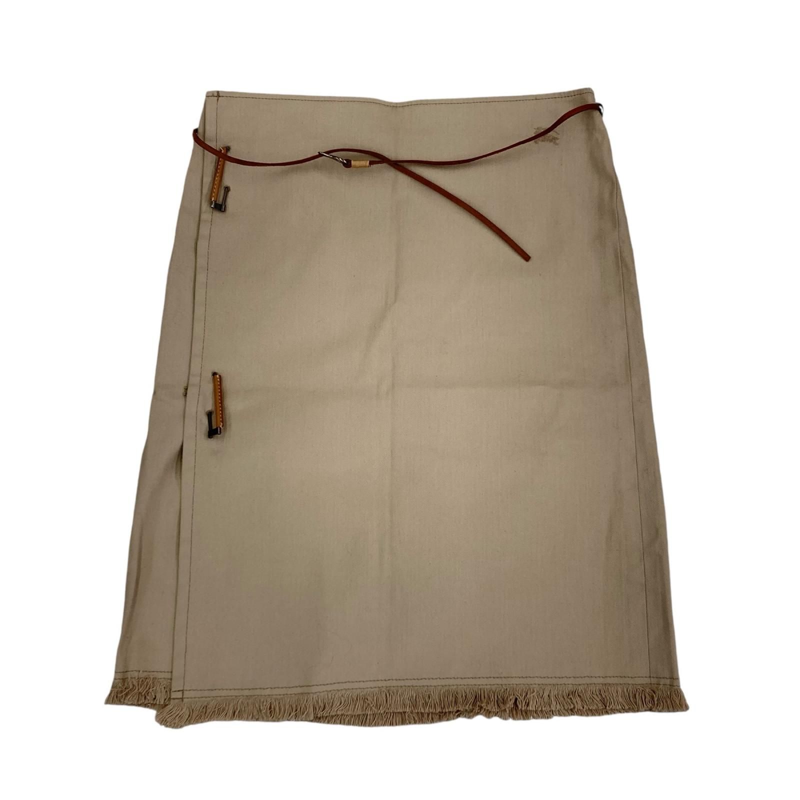186005 現状品 BURBERRY BLUE LABEL バーバリーブルーレーベル スカート 巻きスカート サイズ38 ベージュ レディース