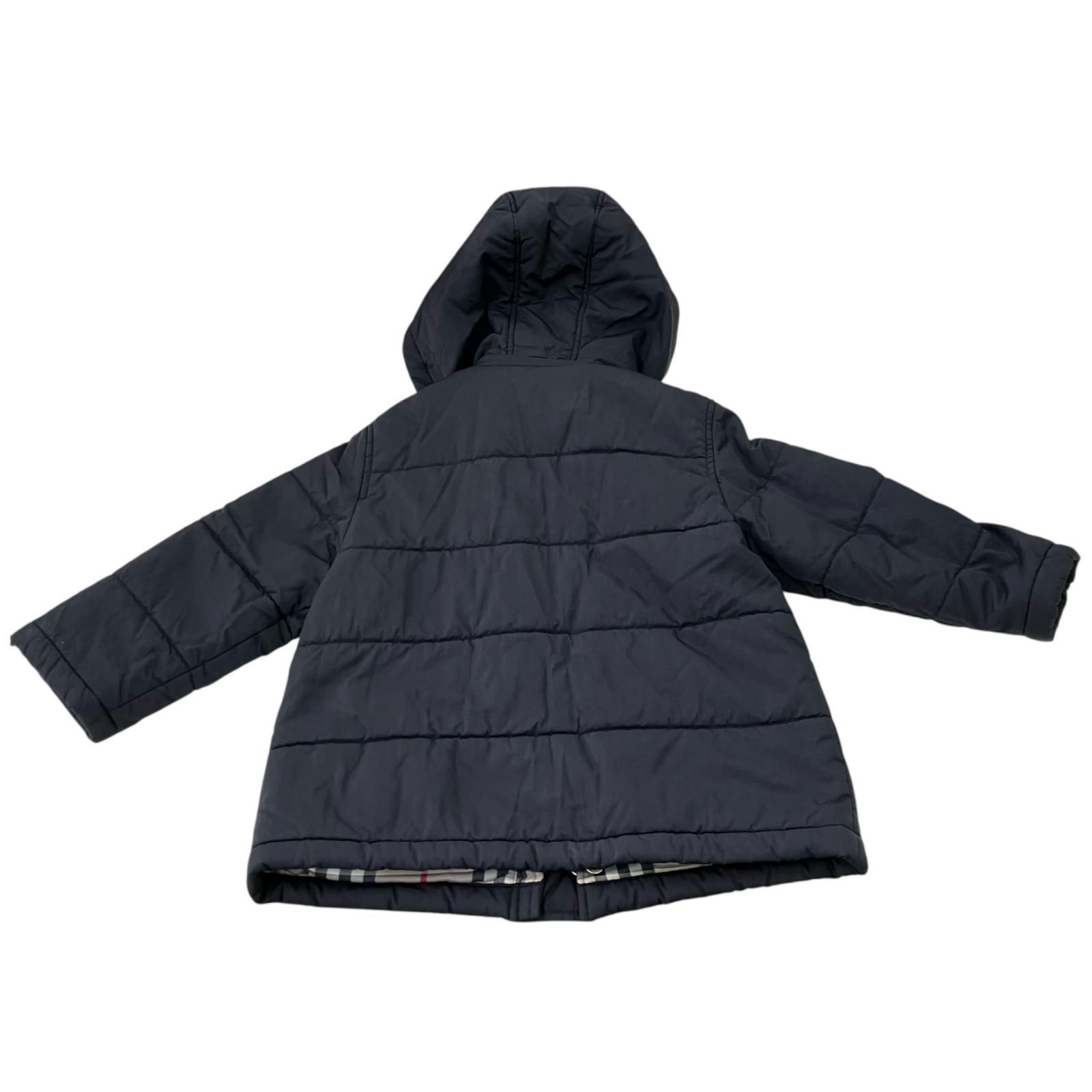 186005 BURBERRY バーバリー ダウンジャケット ブラック キッズ 約90cm