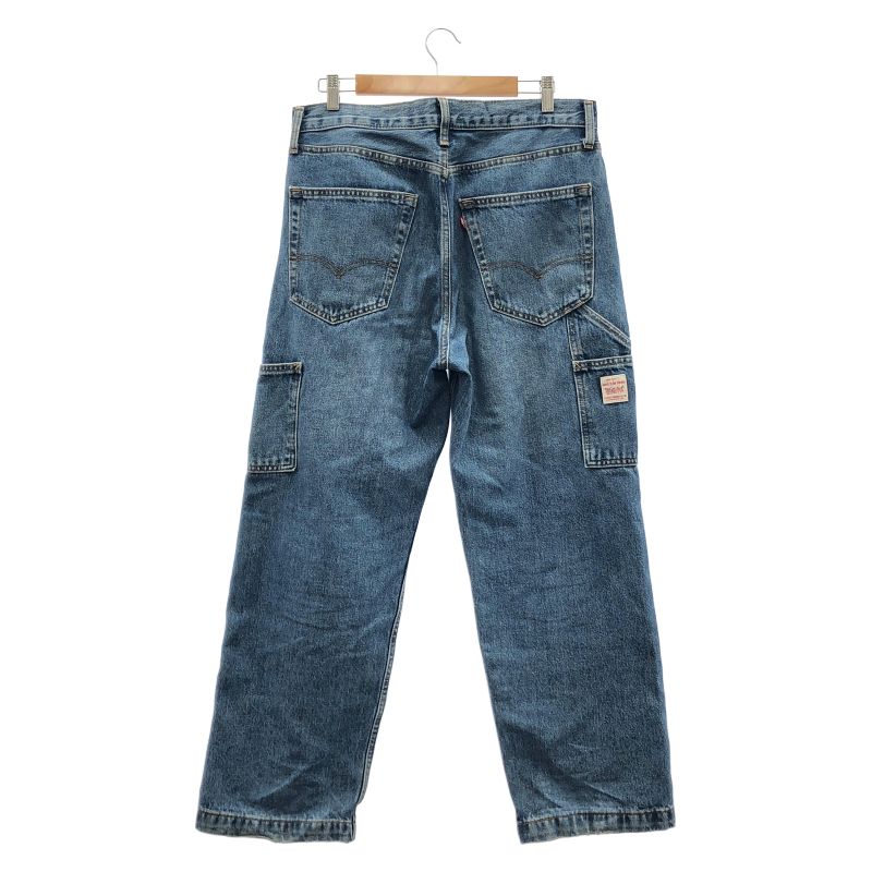中古】LEVI'S 568 ルーズストレート ダブルニー W32 L30 ブルー