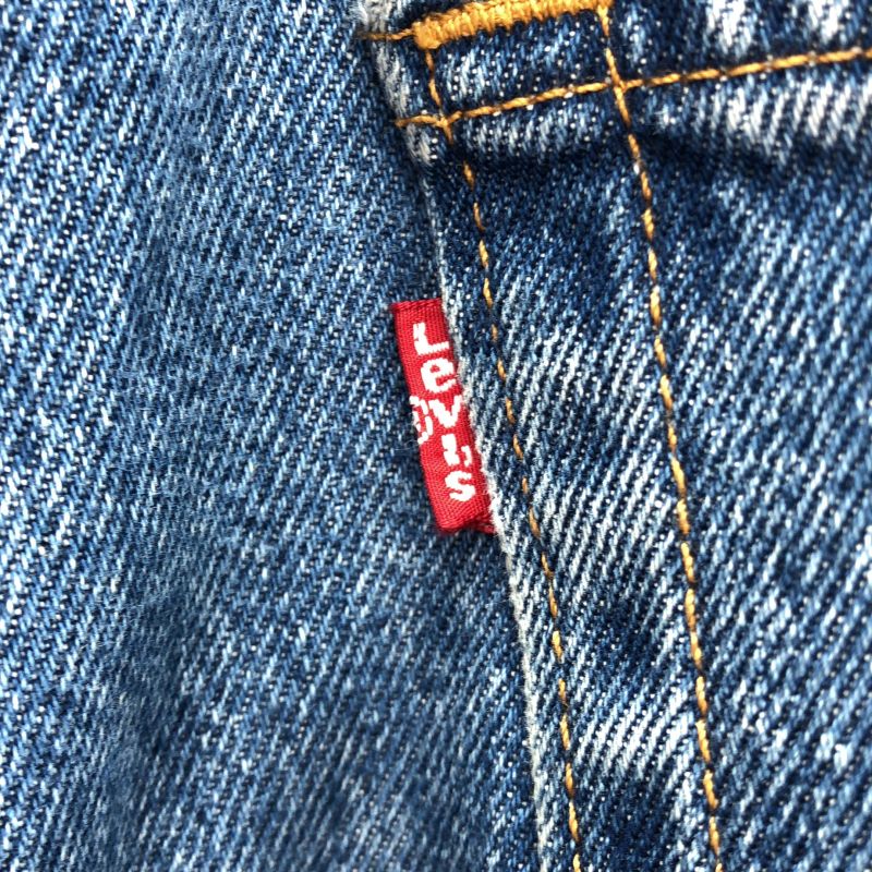 中古】LEVI'S 568 ルーズストレート ダブルニー W32 L30 ブルー