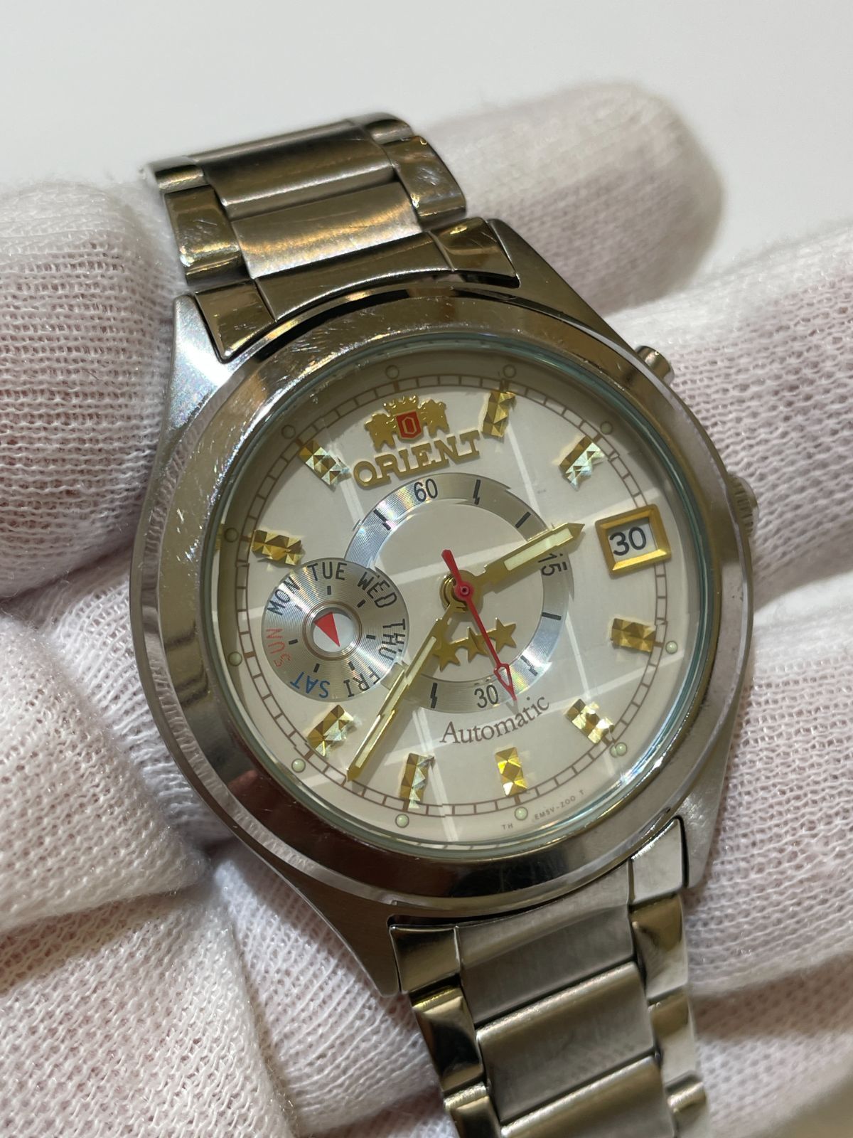 管理番号-SK】ORIENT オリエント Automatic スリースター EM5V-C2 