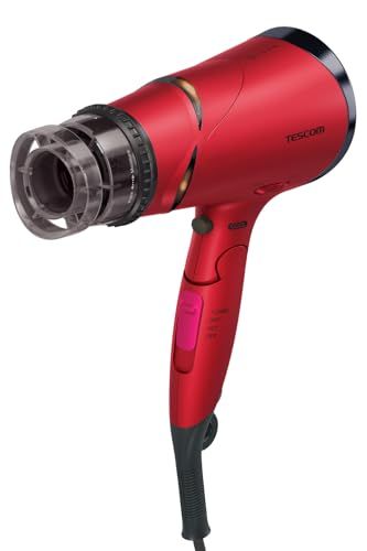 【新品】テスコム (TESCOM) ドライヤー マイナスイオン 折りたたみ 大風量 速乾 冷温風 ラク抜きプラグ ione レッド(ピンク) TD430B-P/E e4a66417