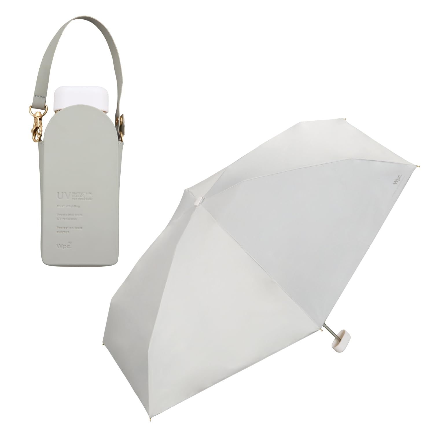 【新品】【2025】Wpc. 日傘 遮光ポシェットタイニー グレー ≪遮光率100%/UVカット率100%/・UPF50＋/遮熱/晴雨兼用≫ 折りたたみ傘 通勤 通学 旅行 オシャレ 可愛い 女性 レディース 801-16896-102 770ffbd1