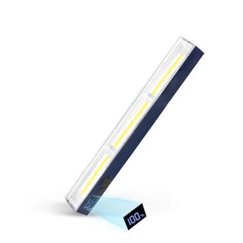 【新品】LETOUR LEDライト 充電式 led マグネット付きライト 作業用ライト 取付簡単 大容量 LED残量表示 Type-C充電 超高輝度 三色温 無段階調光 多機能 室内 ガレージ/収納室/地下室/作業/修理/応急/停電用 (30 cf33d476 4,880円