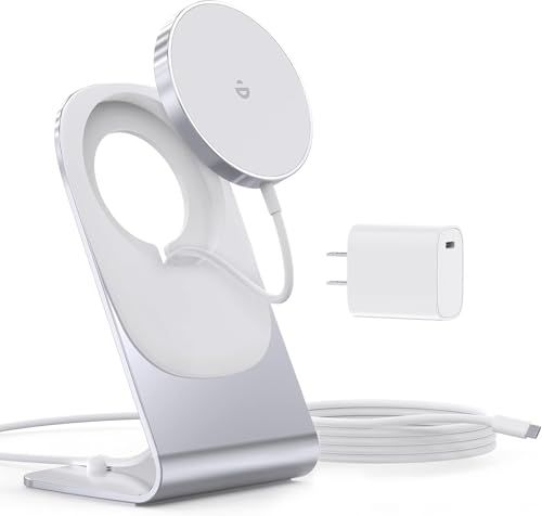 【新品】ワイヤレス充電器 Mag Safe充電器 マグネット式 【magsafe充電器＋magsafeスタンド+ 20W USB-Cアダプター】 USB-Cケーブル 1.5m付き マグセーフ充電器 スタンド/パッド くっつく iPhone17 b7481b74