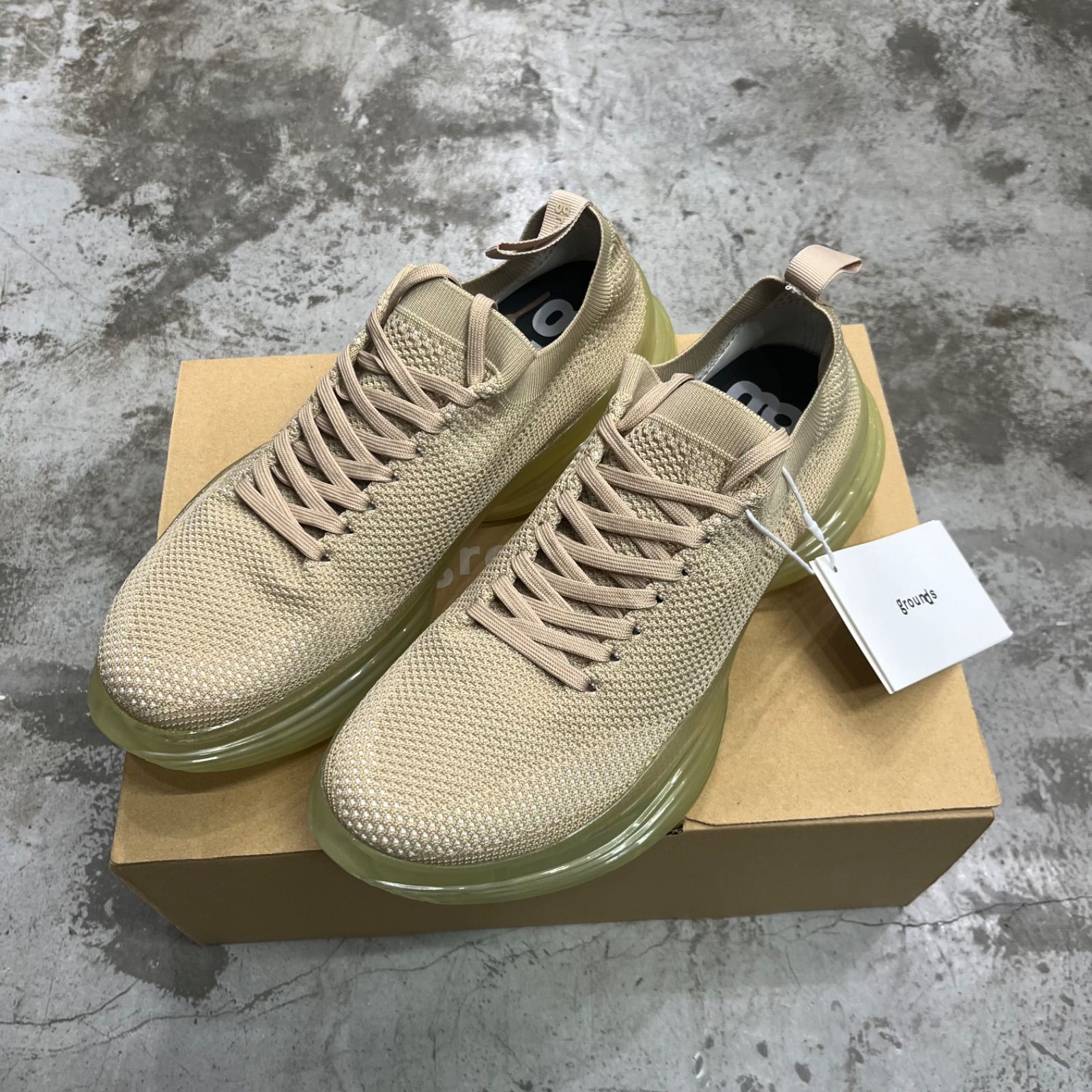 未使用 grounds INTERSTELLAR NUDE インターステラー ニットスニーカー 