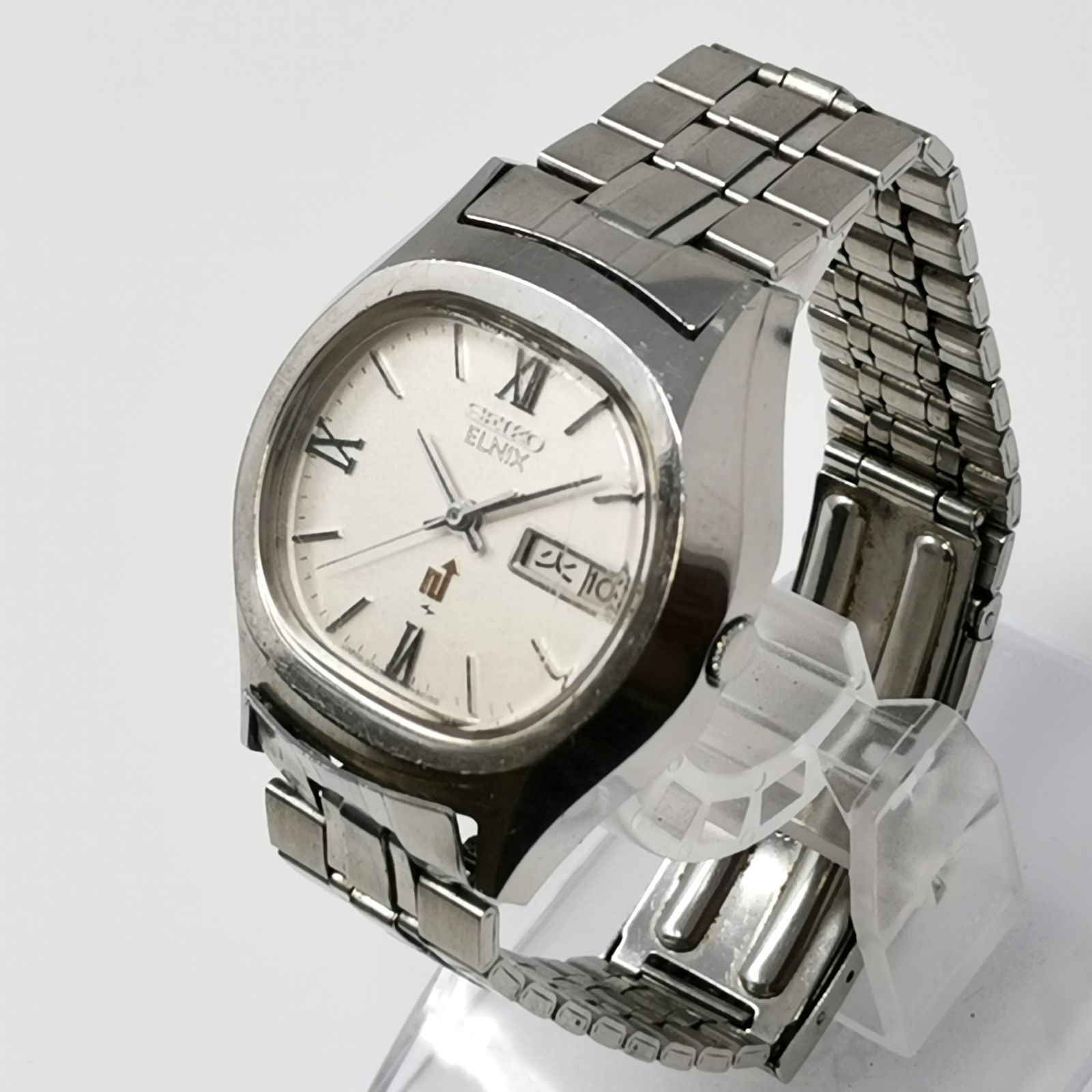 SEIKO セイコー エルニクス 0703-5001 QZ 動作不動 電磁テンプ 勤続30年記念 企業刻印あり 中古品 管理番号 ARCANKO2541