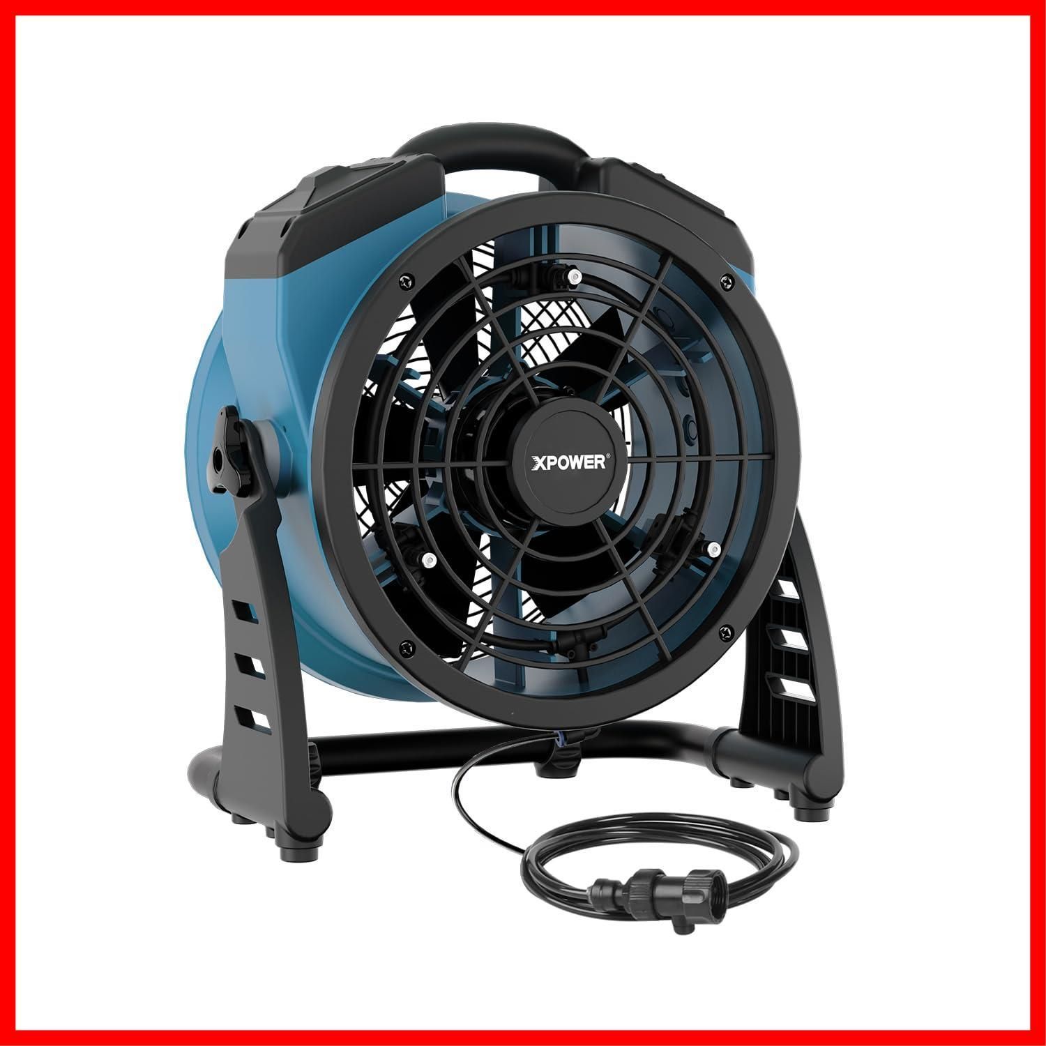 【数量限定】XPOWER 室外に設置された冷却用アキシャルファン、カーペット送風機、高速的な冷房用空気循環ファン（FM-65）