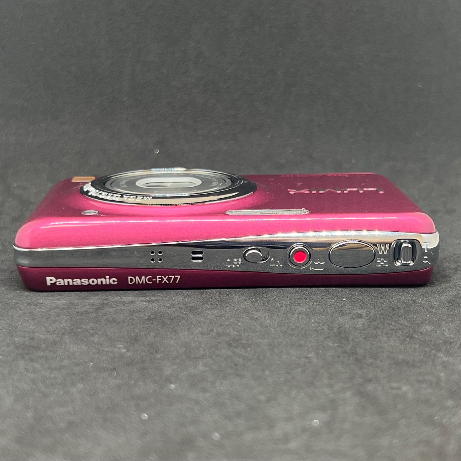 T5291 【 稼働品 】Panasonic パナソニック LUMIX FX77 ピンク 付属品