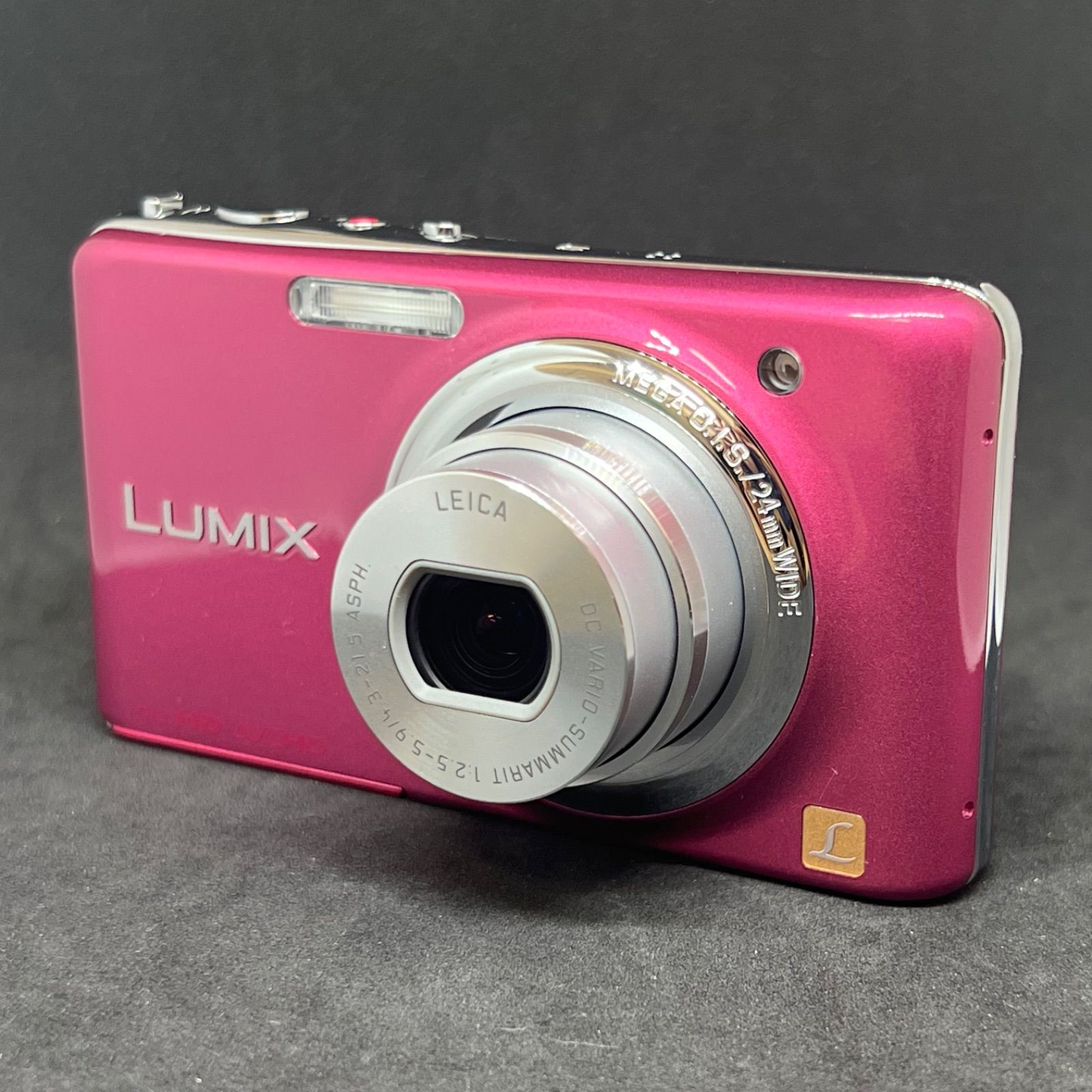 T5291 【 稼働品 】Panasonic パナソニック LUMIX FX77 ピンク 付属品