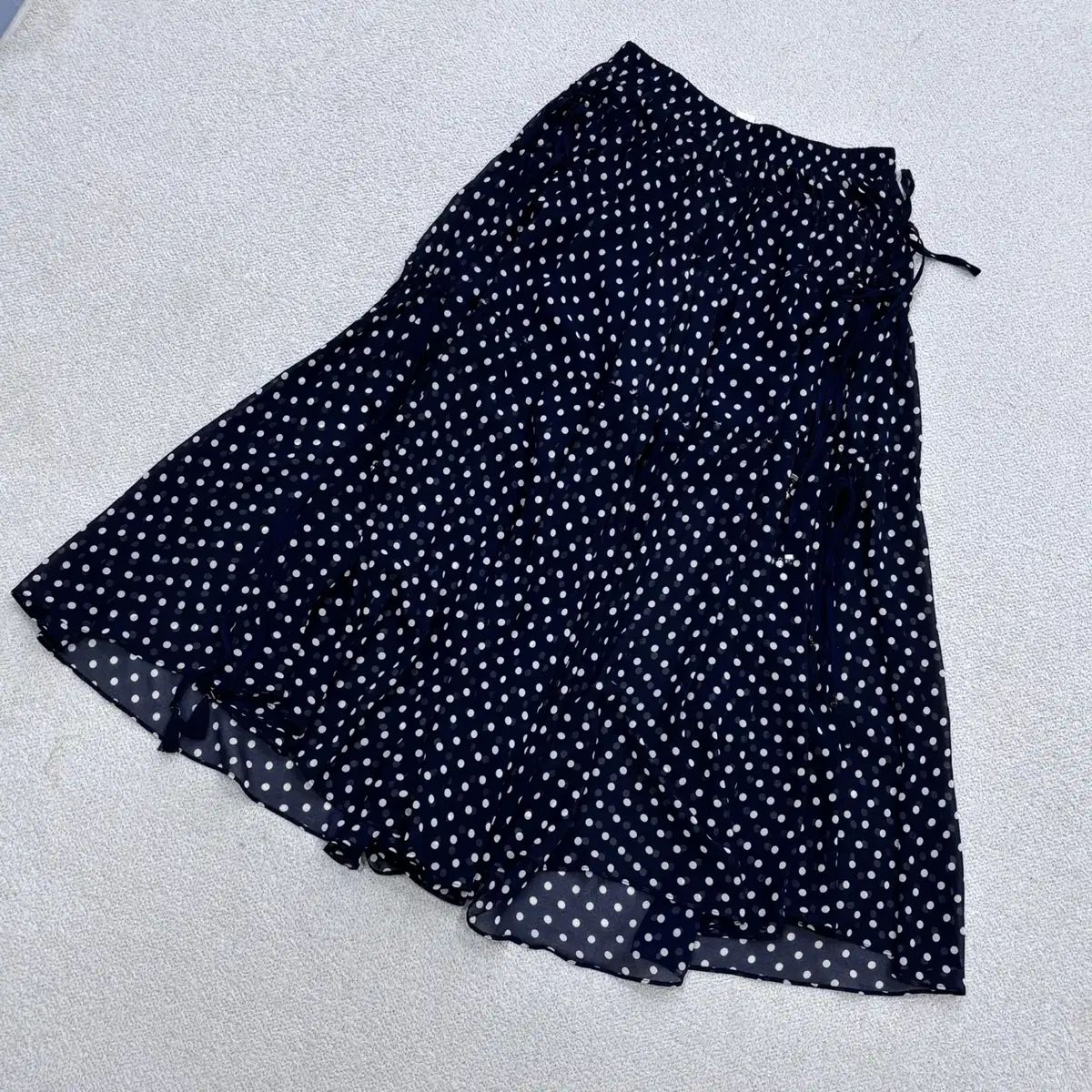 オーズセカンド ドット パータン シフォン パンツ 0519E