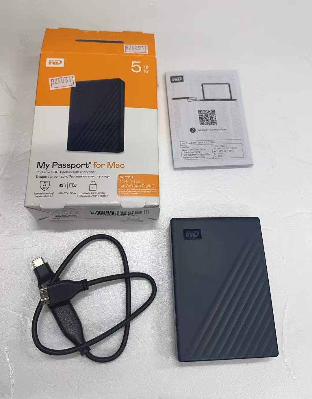 Western Digital My Passport for Mac 5TB ポータブルHDD ++924091