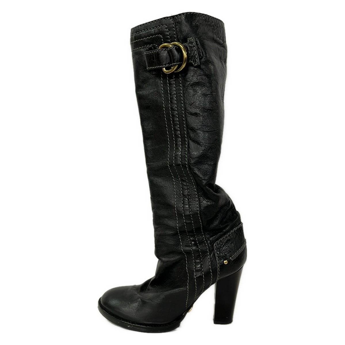 Chloe(クロエ) ロングブーツ 36 1/2 レディース - 黒 レザー