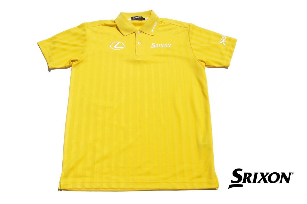 スリクソン srixon× レクサス LEXUS 中古 松山英樹モデル半袖ポロシャツ TK-SMP5104L M イエロー