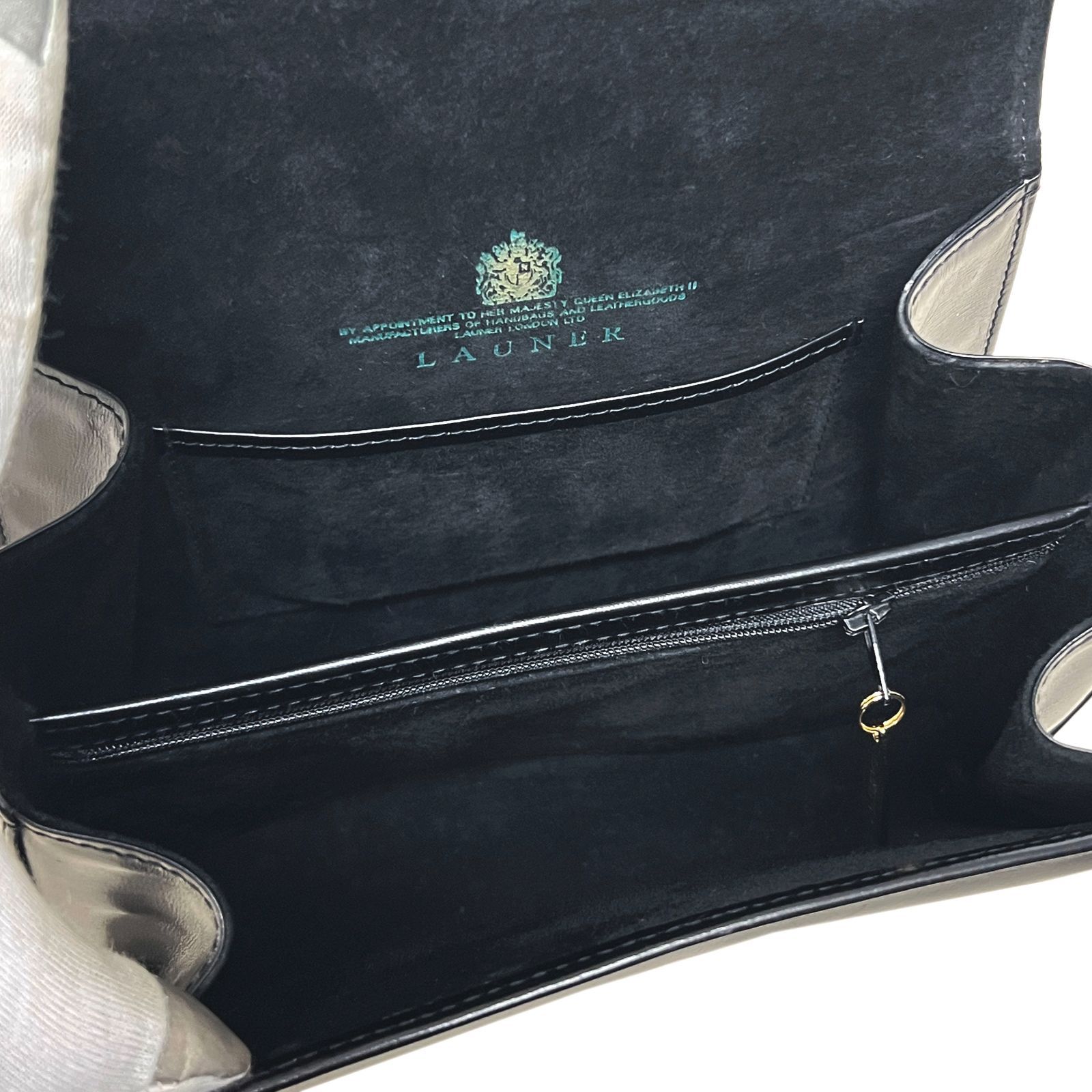 LAUNER LONDON ロウナー ロンドン バッグ レザー フォーマル ブラック 