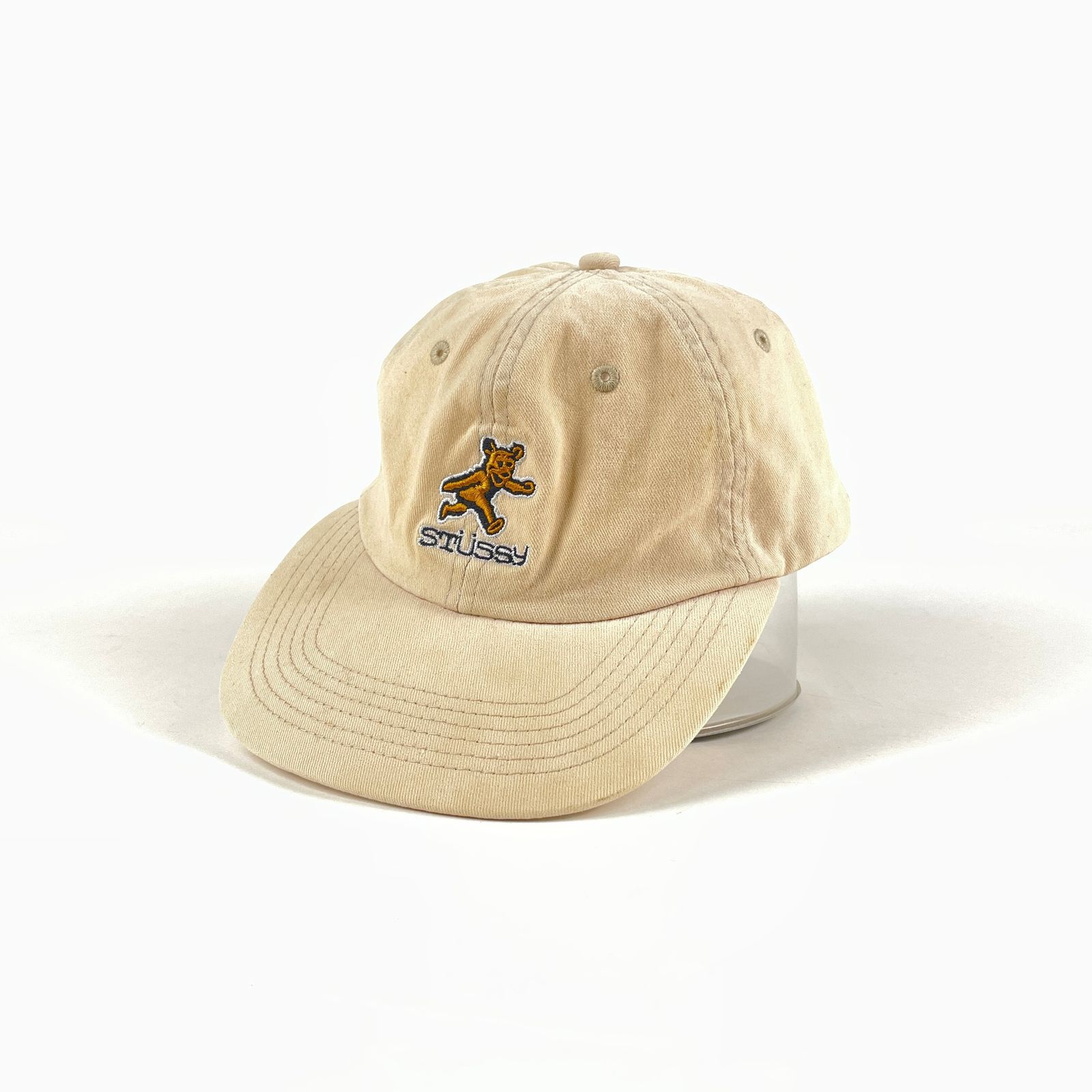 ベージュ ステューシーキャップ OLD STUSSY オールドステューシー 00 s
