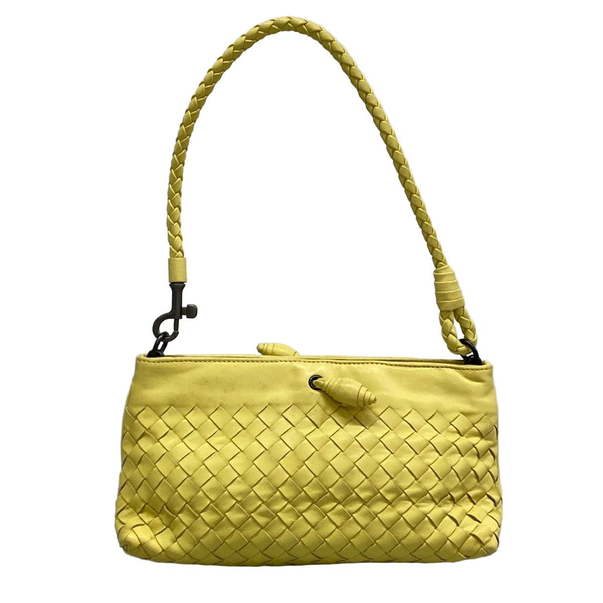 BOTTEGA VENETA(ボッテガヴェネタ) ハンドバッグ イントレチャート 120773 ライトイエロー レザー