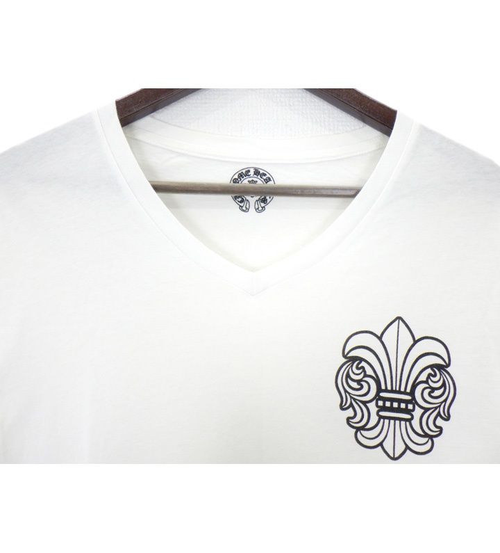 クロムハーツ CHROME HEARTS BSフレア プリント Vネック Tシャツ 50483