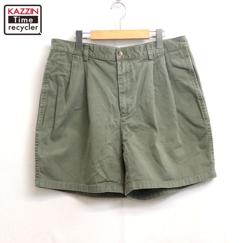 90s vintage NAUTICA 2タック ショートパンツ メンズ 表記35サイズ