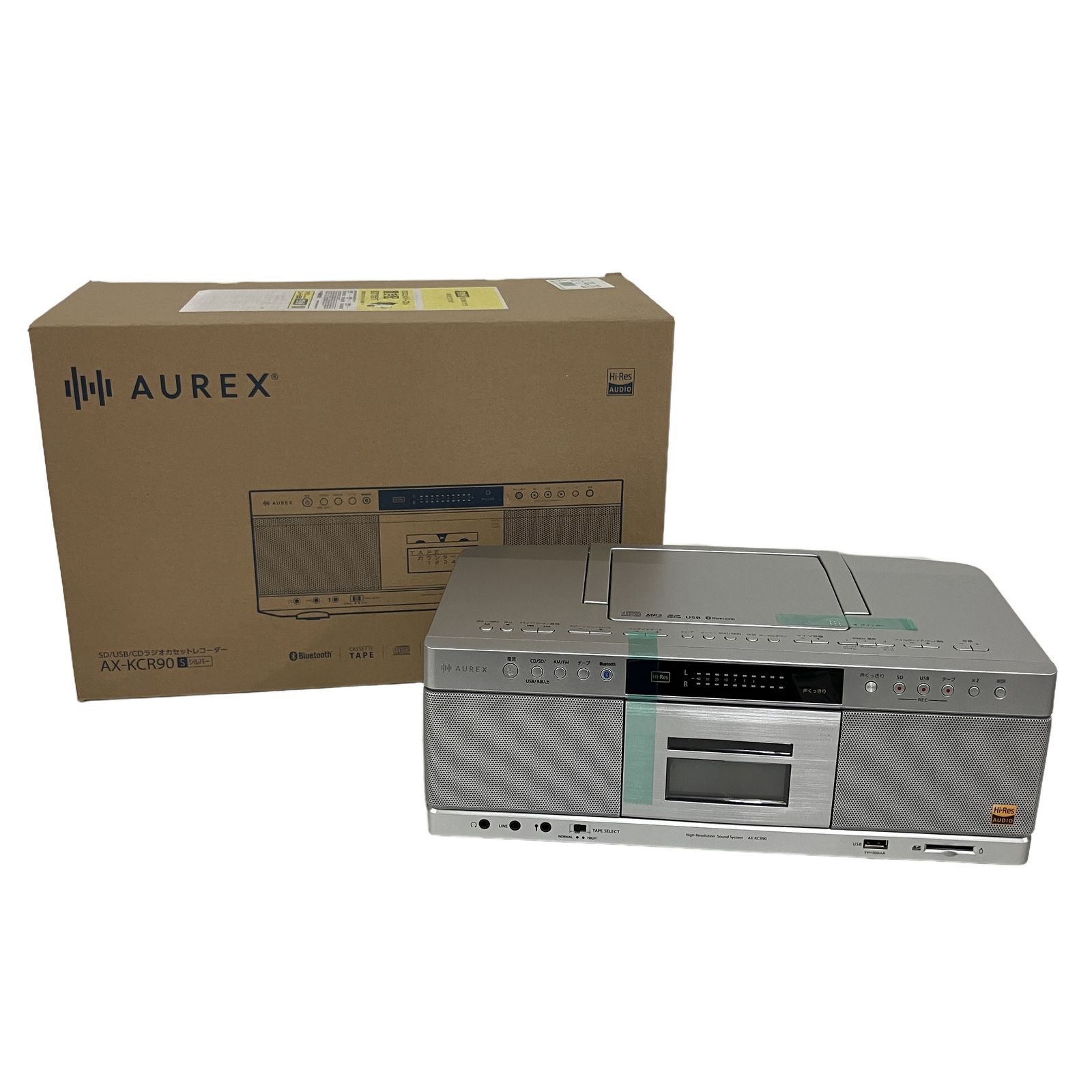 東芝 AX-KCR90 SD/USB/CD ラジオカセット レコーダー 2025年製 音響機器 中古 美品 B11248836