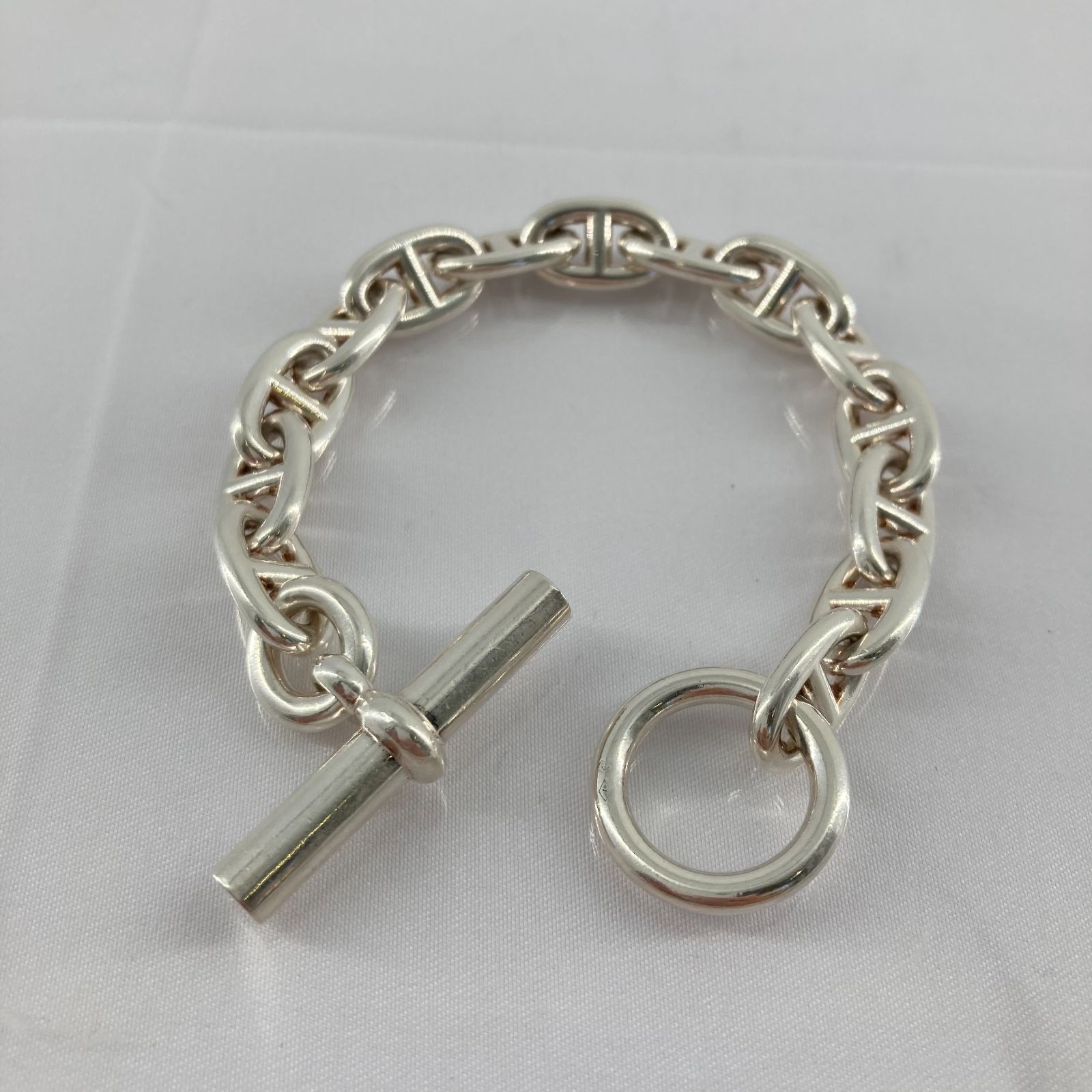 HERMES(エルメス)　シェーヌダンクル　MM　14コマ　52.2g　SV925　ブレスレット　シルバー 158,950円
