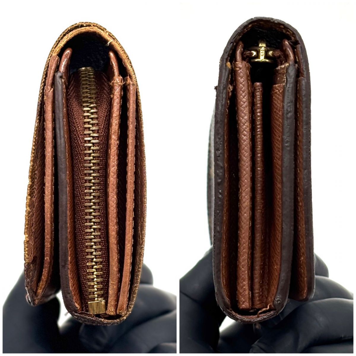 飴色に刻まれる余裕】 LOUIS VUITTON 二つ折り財布 モノグラム