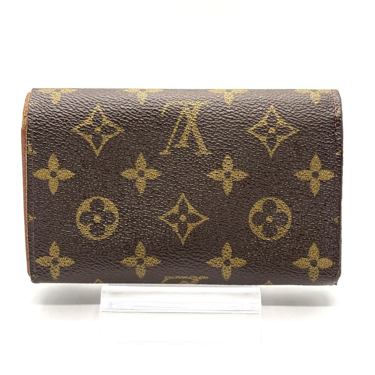 飴色に刻まれる余裕】 LOUIS VUITTON 二つ折り財布 モノグラム