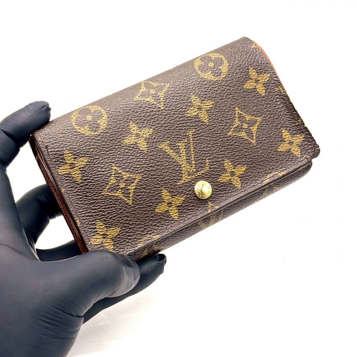 飴色に刻まれる余裕】 LOUIS VUITTON 二つ折り財布 モノグラム