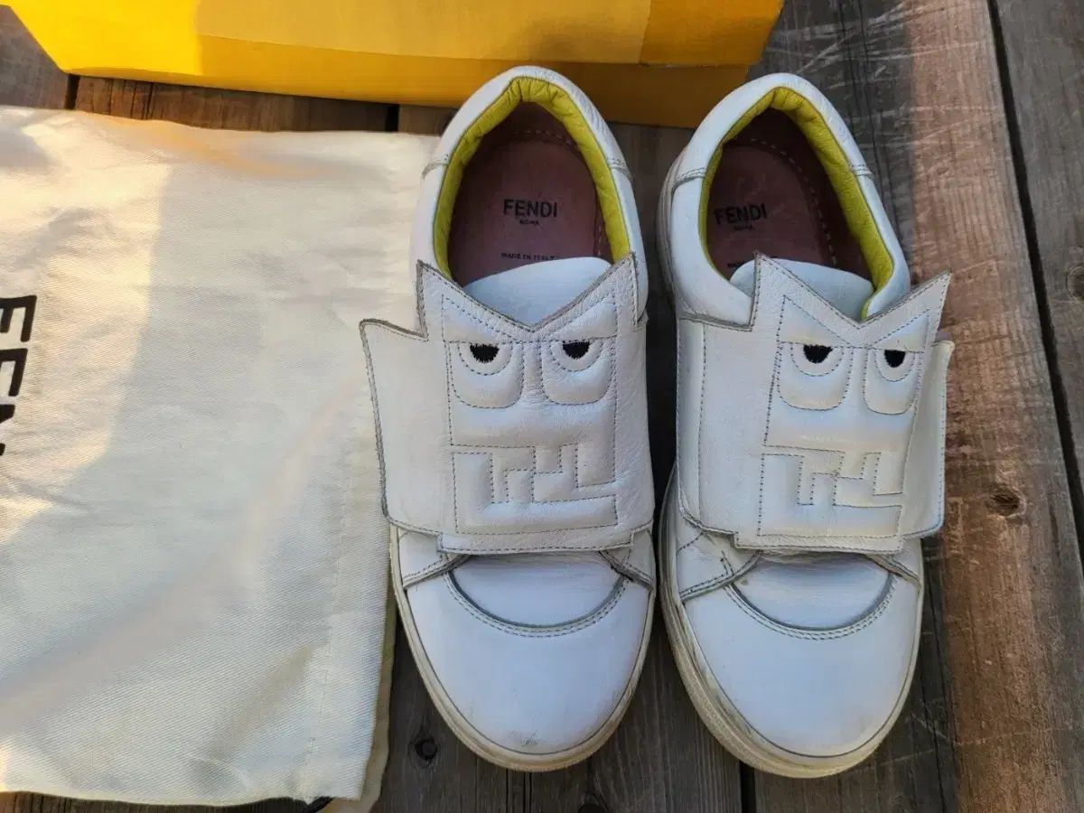 (正規品フルセット)FENDI フェンディ MONSTER 白 スニーカー 36