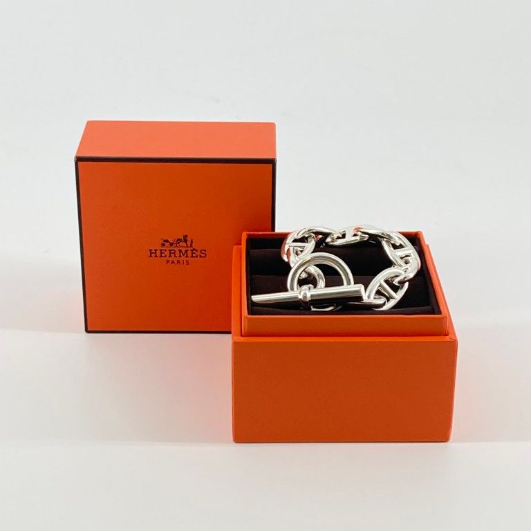 HERMES（エルメス）　シェーヌダンクル　TGM　9コマ　Ag925　ブレスレット　シルバー 175,450円