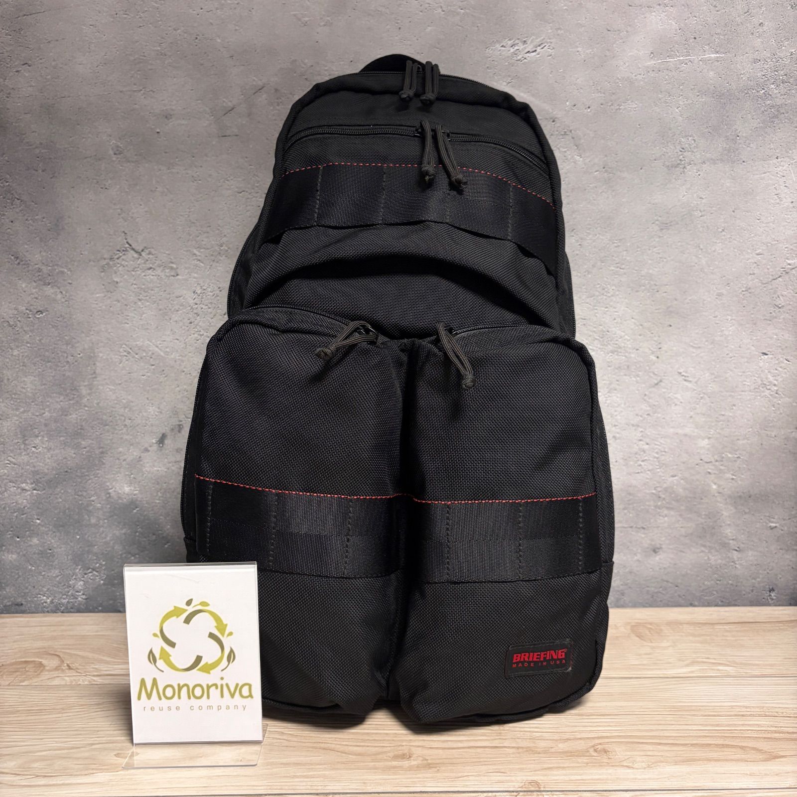 ☘️ ✨BRIEFING × TOMORROWLAND リュック ブラック USA製 美品 θ↑-972✨