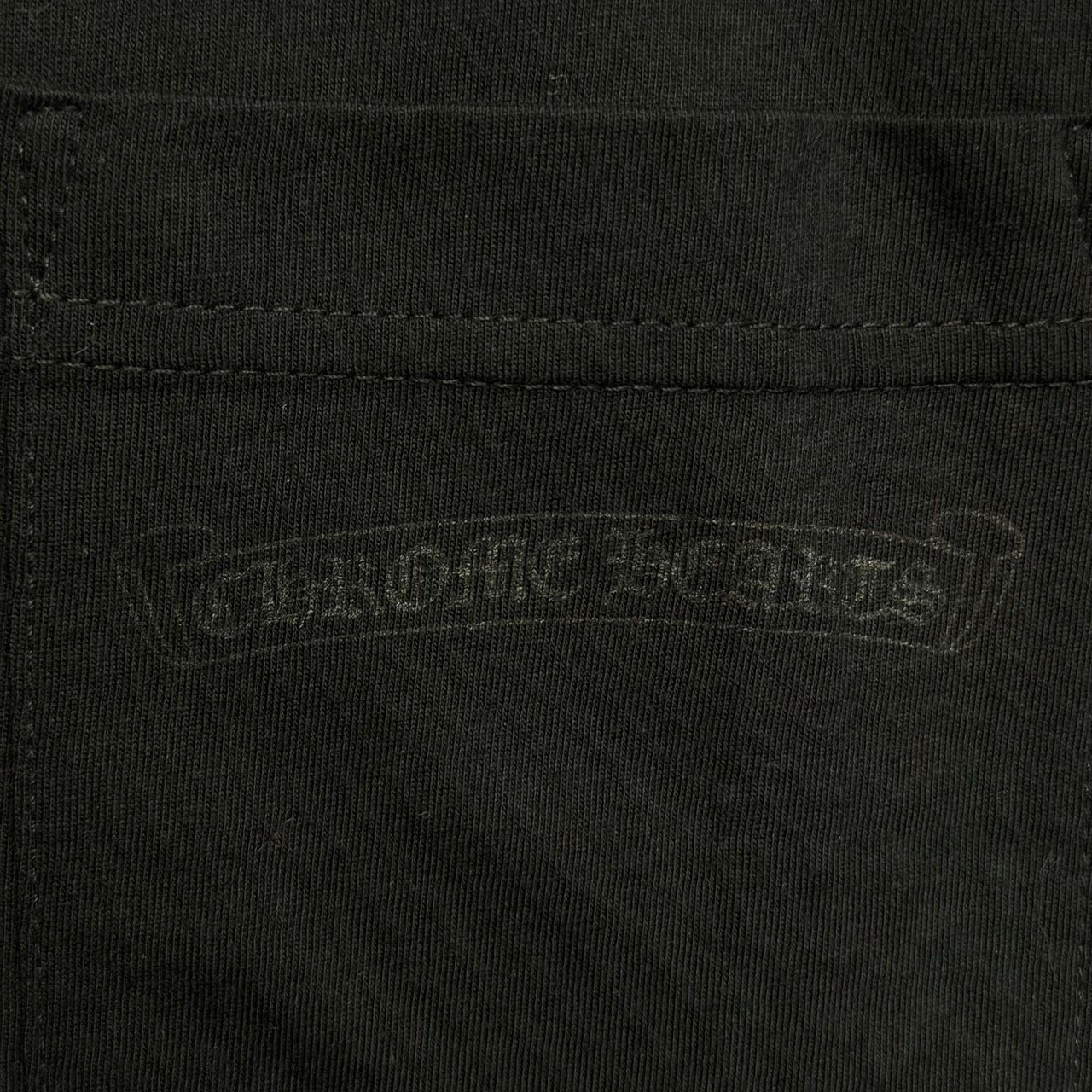 CHROME HEARTS クロムハーツ ダガー バックプリント 黒 ブラック オレンジ 半袖 Tシャツ トップス メンズ レディース Mサイズ 極美品 2449